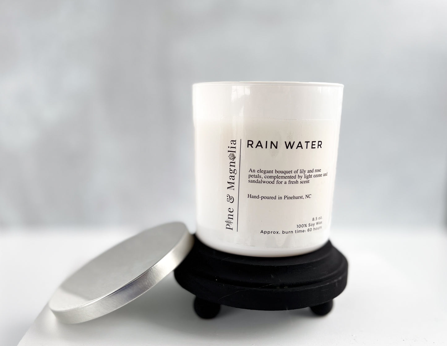 Rain Water scented 100% soy wax candle